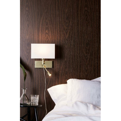 Wall lamp SAVOY 60 + 3W LED Gold / White 106308 MARKSLOJD