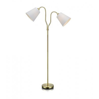 Floor lamp MODENA 60W Brass / White 105274 MARKSLOJD
