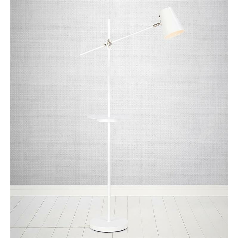 Floor lamp LINEAR 40W E14 USB white 107308 MARKSLOJD
