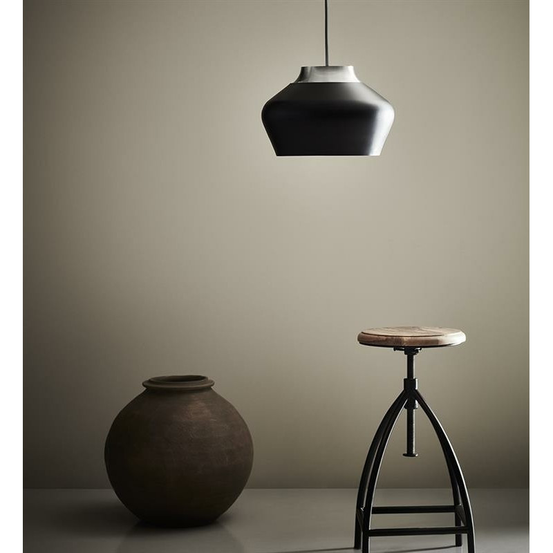 Hanging Lamp KOM 60W Black / Steel 107378 MARKSLOJD
