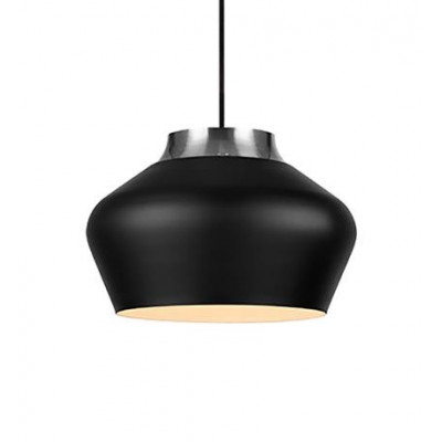 Hanging Lamp KOM 60W Black / Steel 107378 MARKSLOJD