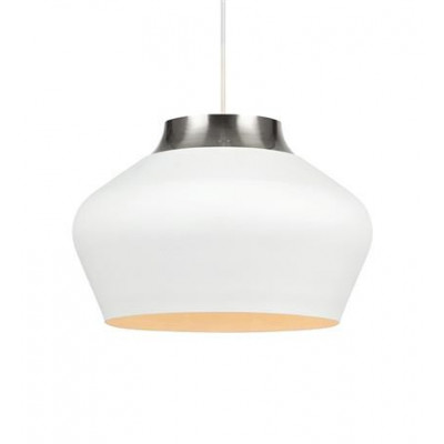 Hanging Lamp KOM 60W white/ Steel 107379 MARKSLOJD