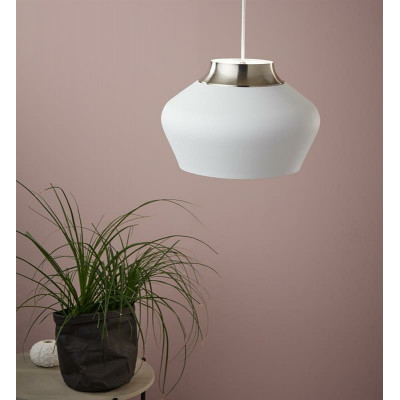 Hanging Lamp KOM 60W white/ Steel 107379 MARKSLOJD