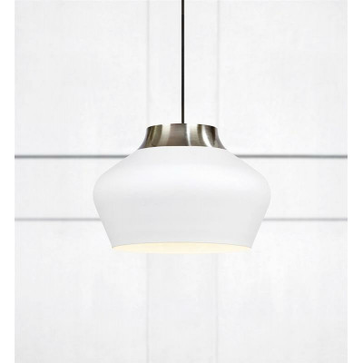 Hanging Lamp KOM 60W white/ Steel 107379 MARKSLOJD