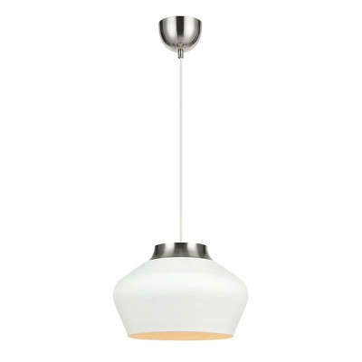 Lampa Wisząca KOM 60W biały/Stal 107379 MARKSLOJD