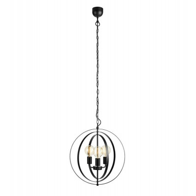 Hanging lamp ORBIT 3x60W E27 BLACK MAT 107942 MARKSLOJD