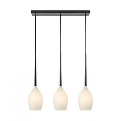 Lampa wisząca SALUT 3x40W E14 czarna/biała 106808 MARKSLOJD