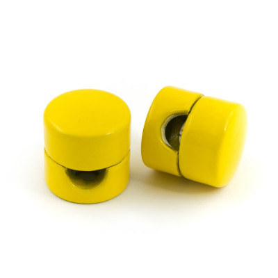 Yellow cable holder – Kolorowe Kable