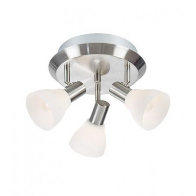 Ceiling lamp / Plafond VERO 3x40W E14 steel / White 107505 MARKSLOJD