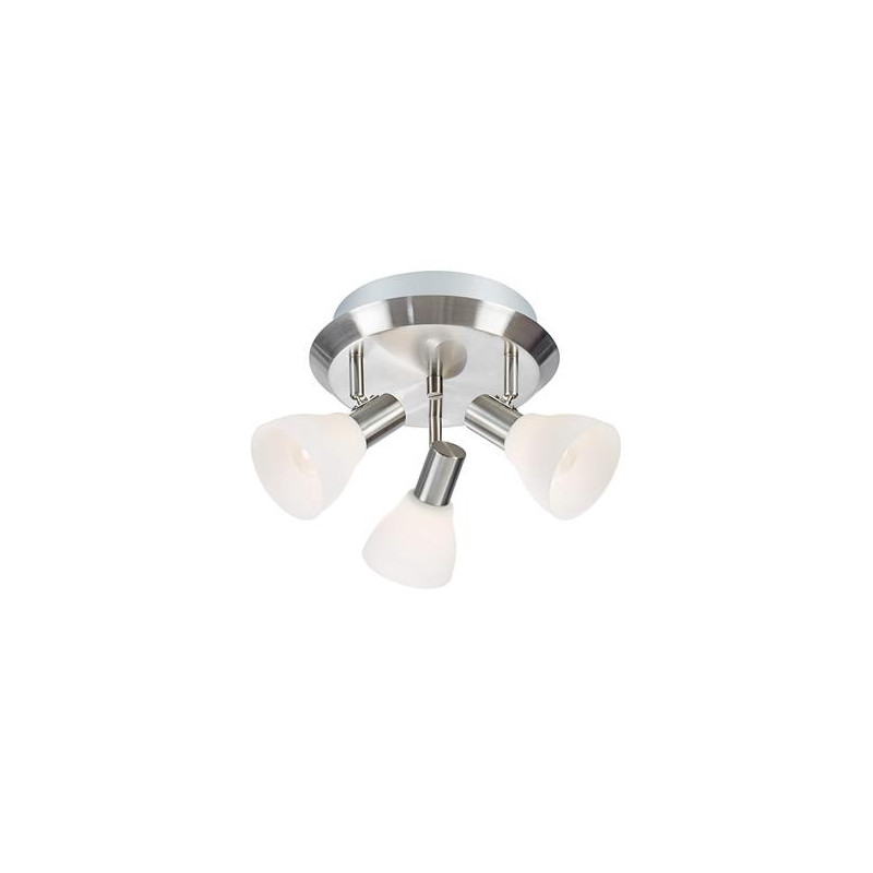 Ceiling lamp / Plafond VERO 3x40W E14 steel / White 107505 MARKSLOJD