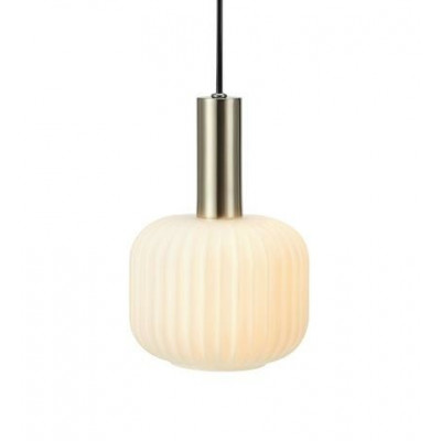 Hanging Lamp SOBER 40W E14 Brushed Brass / White 108123 MARKSLOJD