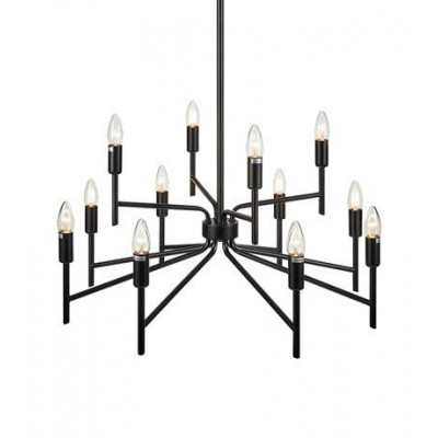 Hanging lamp REGENT 12x40W E14 Black 108107 MARKSLOJD