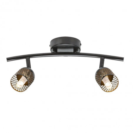 Black ceiling lamp Alfred with two adjustable openwork shades Nordlux
