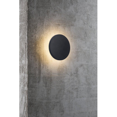 Wall lamp ARTEGO ROUND 8W LED IP54 black 46941003 Nordlux