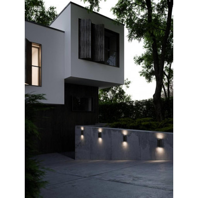 Wall lamp ASBOL 2X6,5W LED IP44 black 84971003 Nordlux