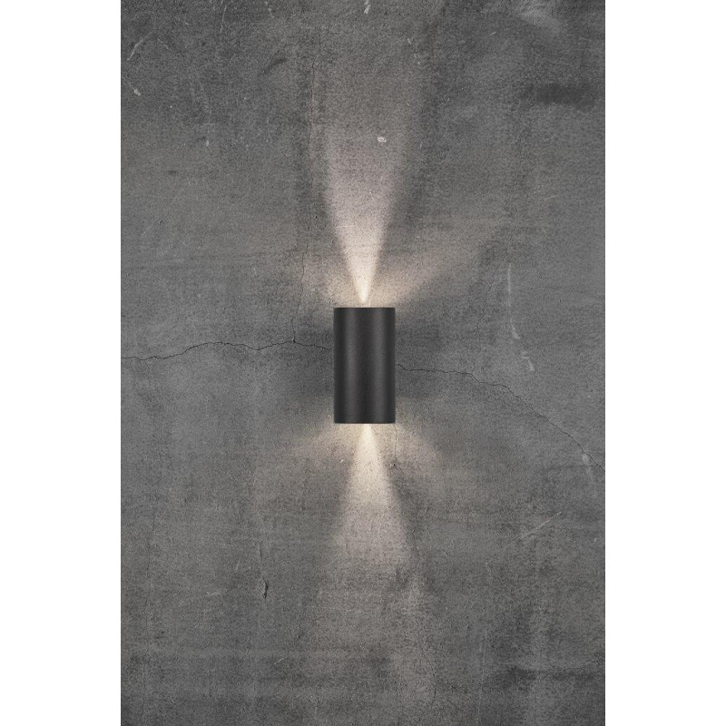 Wall lamp ASBOL 2X6,5W LED IP44 black 84971003 Nordlux