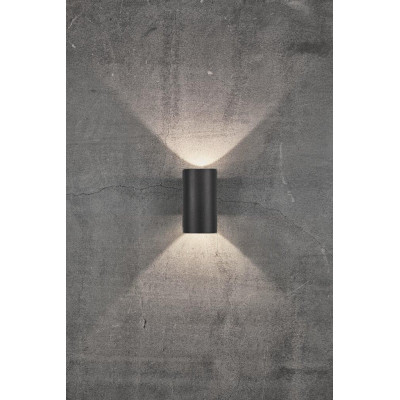 Wall lamp ASBOL 2X6,5W LED IP44 black 84971003 Nordlux