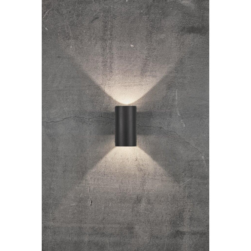 Wall lamp ASBOL 2X6,5W LED IP44 black 84971003 Nordlux