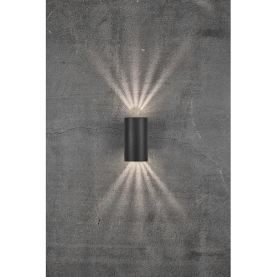 Wall lamp ASBOL 2X6,5W LED IP44 black 84971003 Nordlux