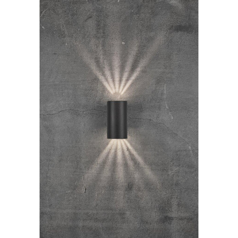 Wall lamp ASBOL 2X6,5W LED IP44 black 84971003 Nordlux