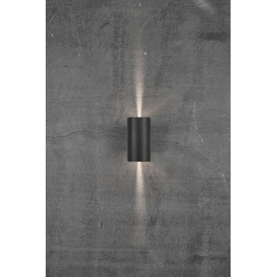 Wall lamp ASBOL 2X6,5W LED IP44 black 84971003 Nordlux