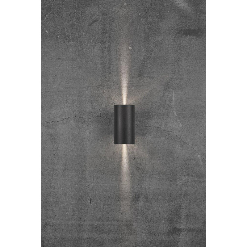 Wall lamp ASBOL 2X6,5W LED IP44 black 84971003 Nordlux