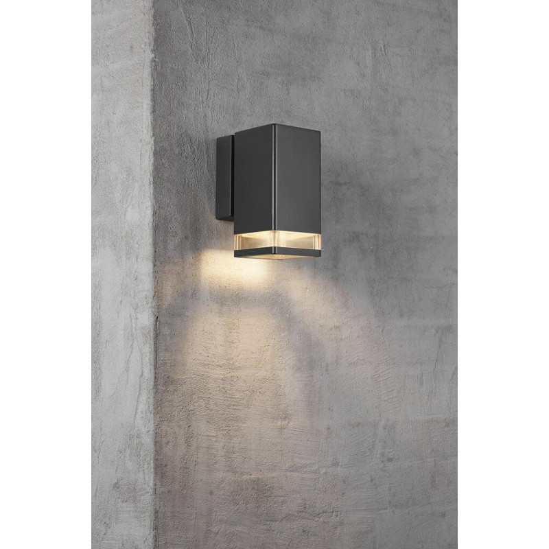 Wall lamp ELM ENKELT 20W GU10 IP44 black 45321003 Nordlux