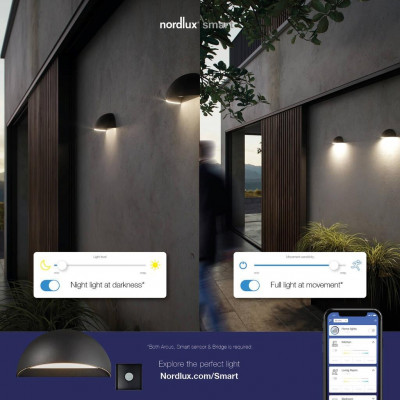 Kinkiet ARCUS 9,5W LED IP54 szary 2019001010 Nordlux