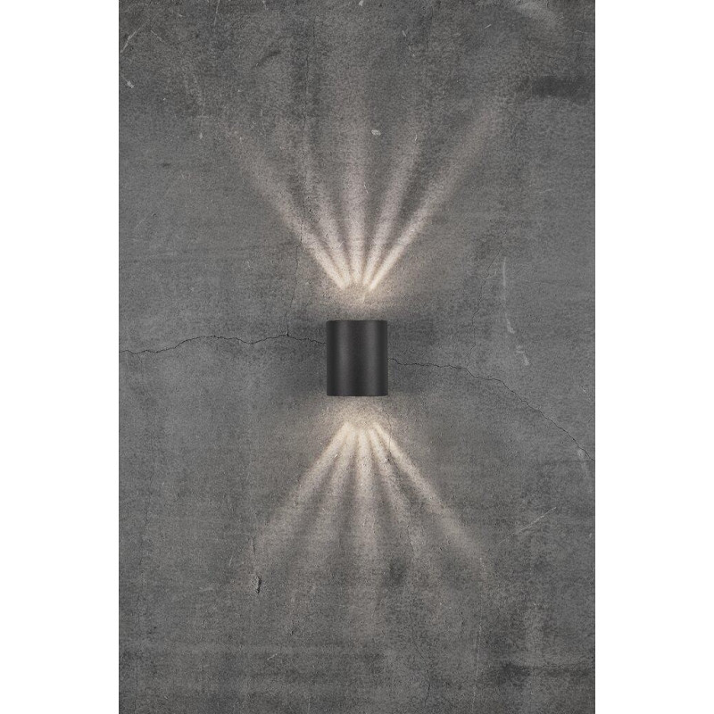 Wall lamp CANTO 2 2X6W LED IP44 black 49701003 Nordlux