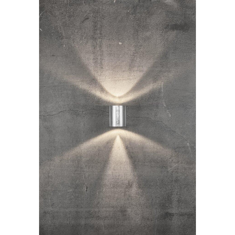 Wall lamp CANTO 2 2X6W LED IP44 galvanized 49701031 Nordlux