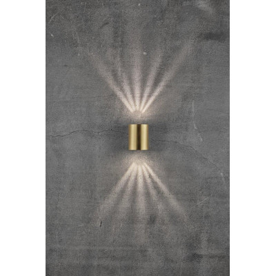 Wall lamp CANTO 2 2X6W LED IP44 brass 49701035 Nordlux