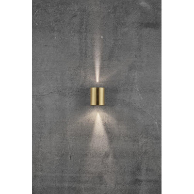 Wall lamp CANTO 2 2X6W LED IP44 brass 49701035 Nordlux