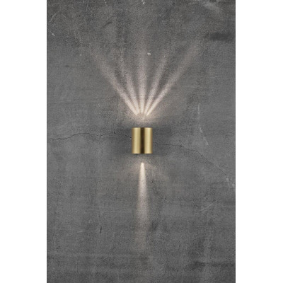 Wall lamp CANTO 2 2X6W LED IP44 brass 49701035 Nordlux