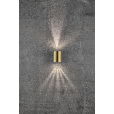 Wall lamp CANTO 2 2X6W LED IP44 brass 49701035 Nordlux
