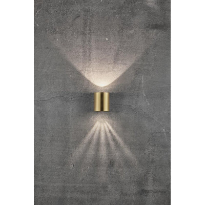 Wall lamp CANTO 2 2X6W LED IP44 brass 49701035 Nordlux
