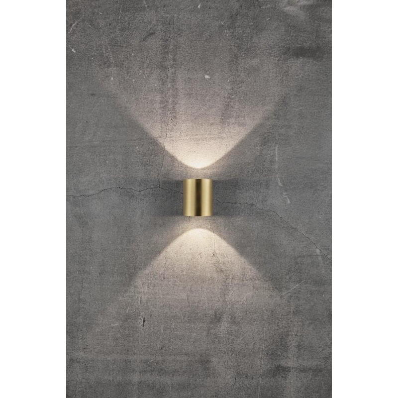 Wall lamp CANTO 2 2X6W LED IP44 brass 49701035 Nordlux