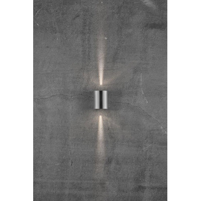Wall lamp CANTO 2 2X6W LED IP44 stainless steel 49701034 Nordlux
