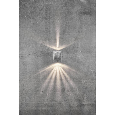 Wall lamp CANTO 2 2X5W LED IP44 galvanized 49701031 Nordlux
