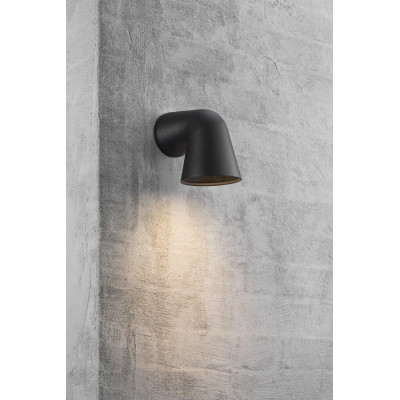 Wall lamp FRONT SINGLE 28W GU10 IP44 black 46801003 Nordlux