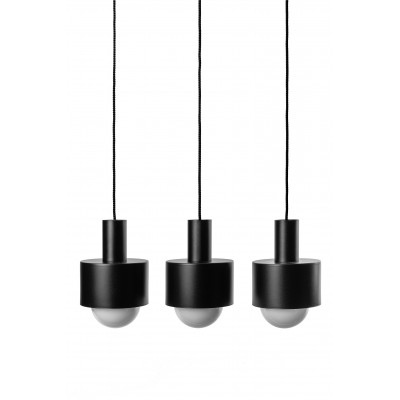 ENKEL 3 czarna sufitowa lampa wisząca