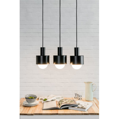 ENKEL 3 czarna sufitowa lampa wisząca