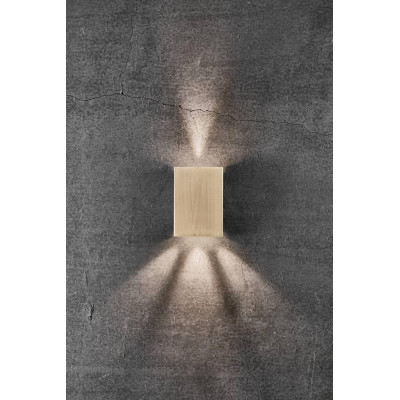 Wall lamp FOLD 10 2X3.5W LED IP54 brass 2019041035 Nordlux