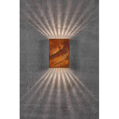 Kinkiet FOLD 15 2x5W LED IP54 rdzawy 2019051038 Nordlux