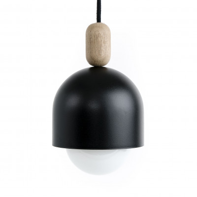 Loft Ovoi czarna lampa wisząca KOLOROWE KABLE