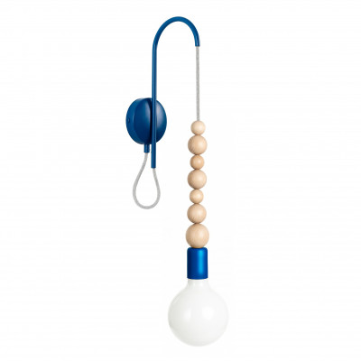 Loft Sfarer dark blue structural wall lamp