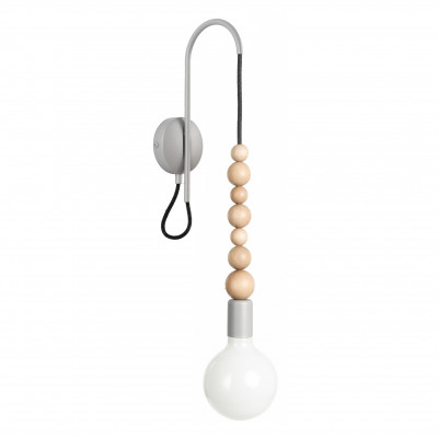 Loft Sfarer textured grey wall light – KOLOROWE KABLE