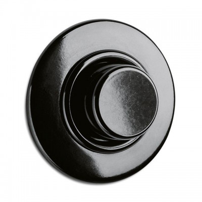 Rustic Bakelite Flush Mount Dimmer 7-110W LED Retro Black No Frame 100274 THPG