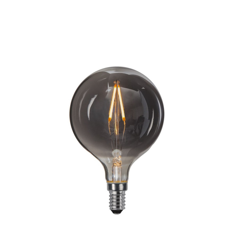 DECOLED MOKE decorative bulb with black glass LED E14 G80 1.5W 2100K Star Trading