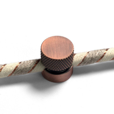 Sarè uchwyt przewodu do instalacji natynkowej, uchwyt do kabla -  miedź szczotkowana Creative Cables