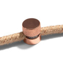 Sarè - Metal wall fairlead fixing for textile cable - Copper FCM01RA Creative Cables